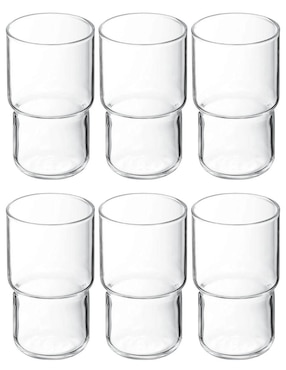 Set de vasos para agua Stovmex Amalfi de vidrio con 6 piezas