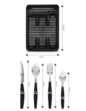 Set cubiertos Andromeda Inc 25 piezas