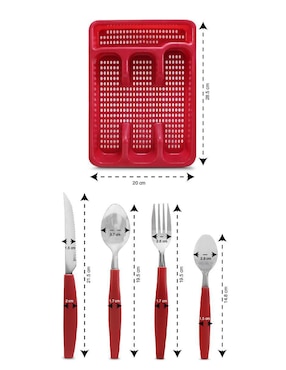Set cubiertos Andromeda Inc 25 piezas