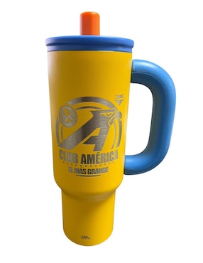 Termo Termomania de acero inoxidable Club América con tapa rosca 1.2 L