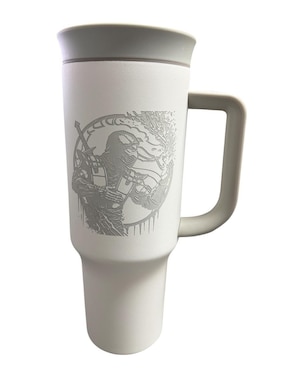 Termo Termomania de acero inoxidable Mortal Kombat con tapa rosca 1.2 L