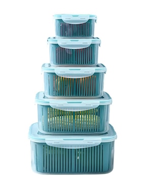 Organizador para refrigerador Güish de plástico 5 piezas