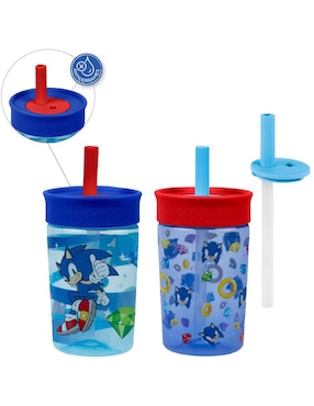 Set botella de agua Magma life con tapa rosca 450 ml