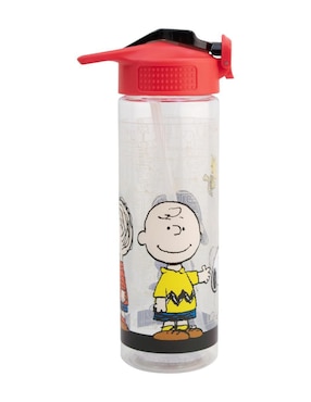 Botella hidratación Fun Kids Peanuts con tapa push pull 700 ml