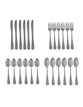 Set cubiertos Moven de acero inoxidable 24 piezas