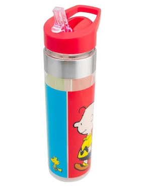 Botella hidratación Fun Kids Peanuts con tapa push pull 650 ml