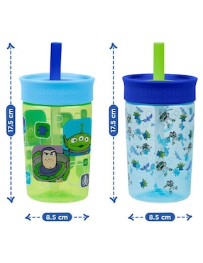 Set botella de agua Magma Life con tapa rosca 450 ml