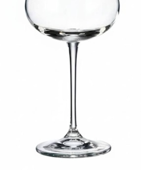 Set de copas para vino Bohemia de vidrio 6 piezas