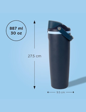 Termo Magma Life de acero inoxidable con tapa flip top