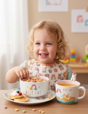 Vajilla infantil Ideen Best Day de cerámica
