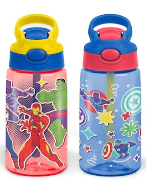Set botella de agua Magma Life con tapa a prueba de derrame 450 ml