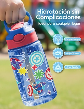 Set botella de agua Magma Life con tapa a prueba de derrame 450 ml