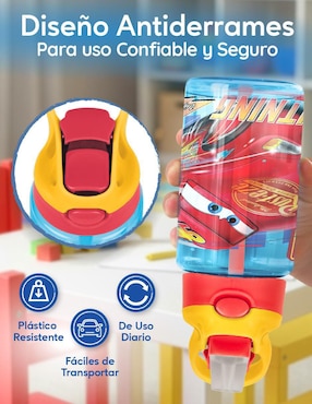 Set botella de agua Magma Life con tapa a prueba de derrame 450 ml