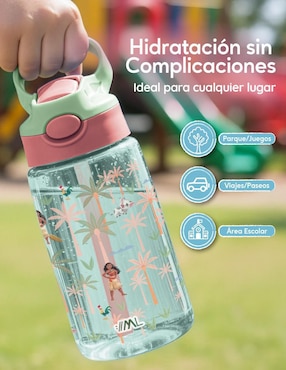 Set botella de agua Magma Life con tapa a prueba de derrame 450 ml