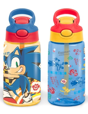 Set botella de agua Magma Life con tapa a prueba de derrame 450 ml