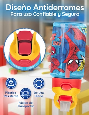 Set botella de agua Magma Life con tapa a prueba de derrame 450 ml