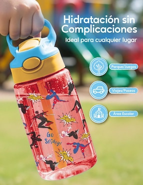 Set botella de agua Magma Life con tapa a prueba de derrame 450 ml