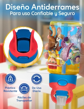 Set botella de agua Magma Life con tapa a prueba de derrame 450 ml