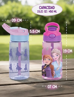 Set botella de agua Magma Life con tapa a prueba de derrame 450 ml