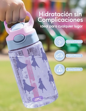 Set botella de agua Magma Life con tapa a prueba de derrame 450 ml
