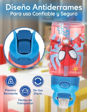 Set botella de agua Magma Life con tapa a prueba de derrame 450 ml