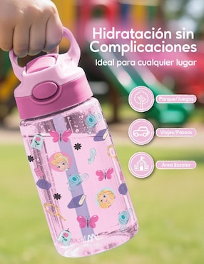 Set botella de agua Magma Life con tapa a prueba de derrame 450 ml
