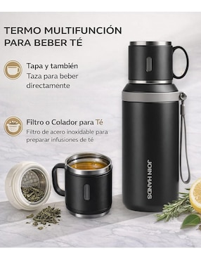 Termo Cm-Top de acero inoxidable con tapa rosca