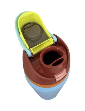 Termo Termomania de acero inoxidable Snoopy con tapa push pull 946 ml