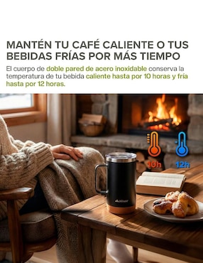 Set termo Hikeo de acero inoxidable con tapa disc top
