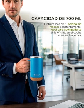 Set termo Hikeo de acero inoxidable con tapa disc top