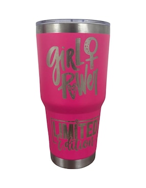 Set termo Termomania de acero inoxidable Power Girls con tapa rosca