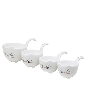 Set de tazas medidoras Ideen Ideen Cocina Gato 4 piezas