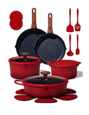 Batería de cocina Carote Carote Titanium de titanio antiadherente sin PFOA 20 piezas