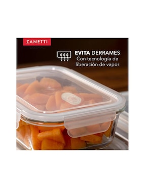 Set de contenedor para refrigerador Zanetti de vidrio 20 piezas
