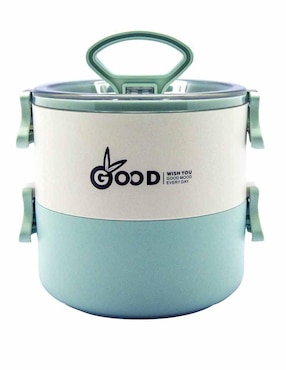 Portavianda Doble Good & Good Con Utensilio