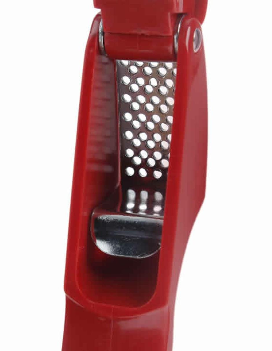 Prensa ajos acero inoxidable rojo 2