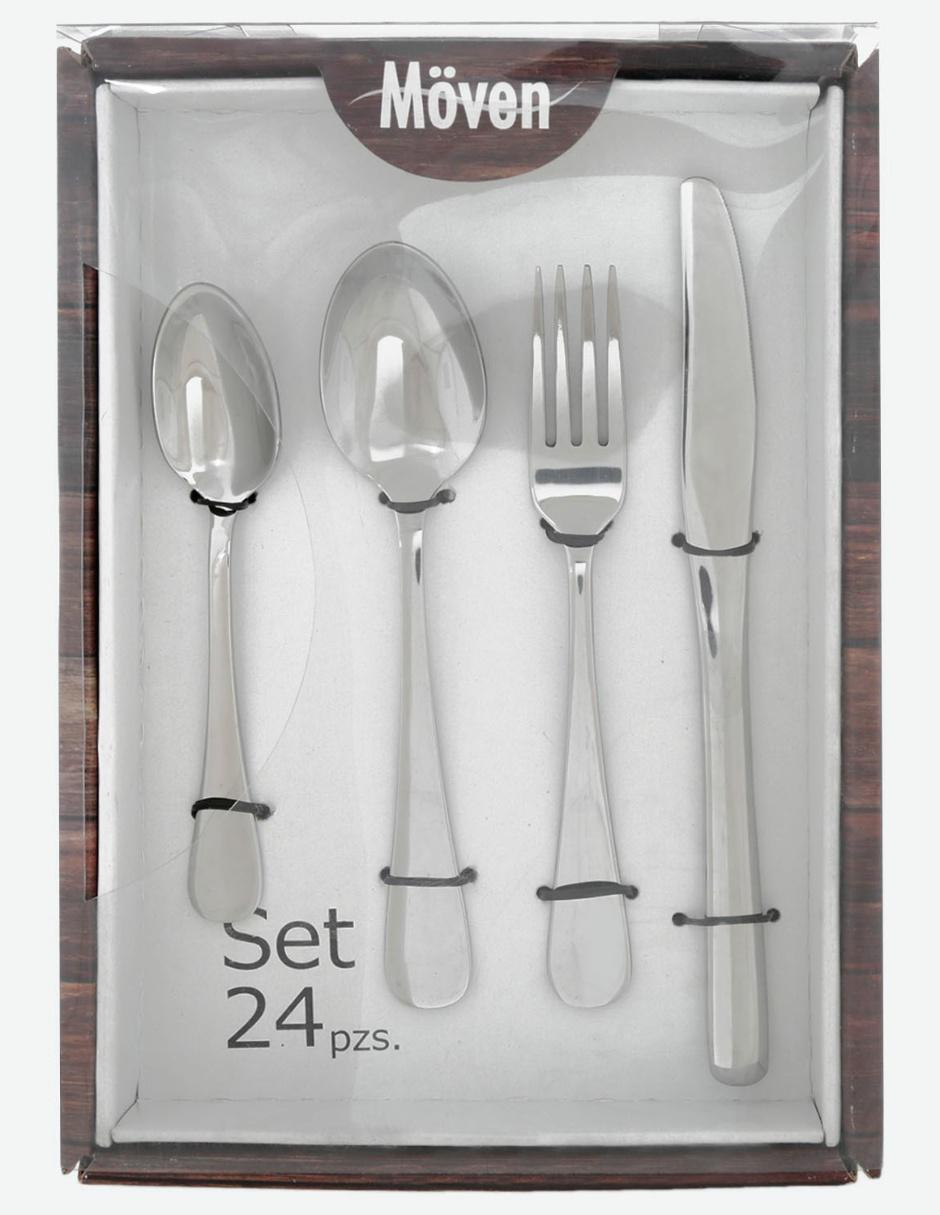 Set cubiertos de acero inoxidable 24 piezas 3