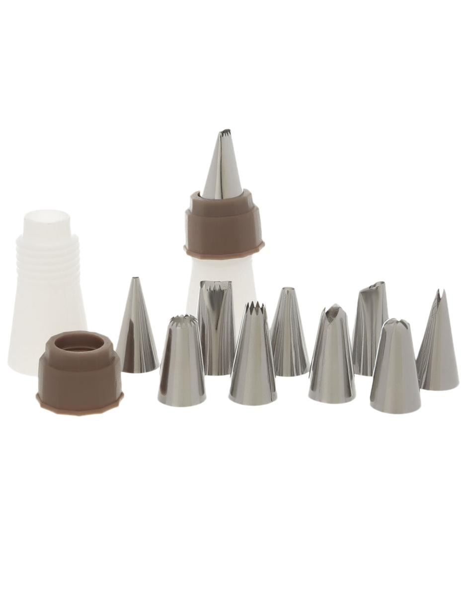 Set de duyas 12 piezas acero inoxidable