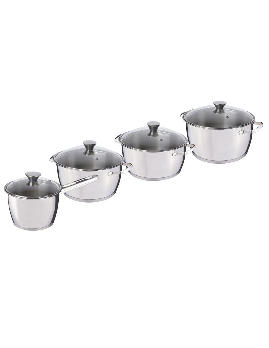 Batería de cocina Allegra de acero inoxidable 10 piezas 8