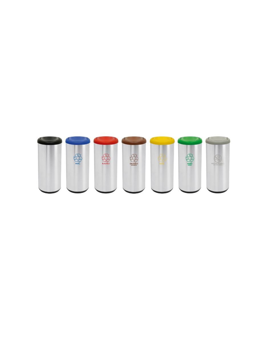 Bote de basura acero inoxidable 40 Litros 2