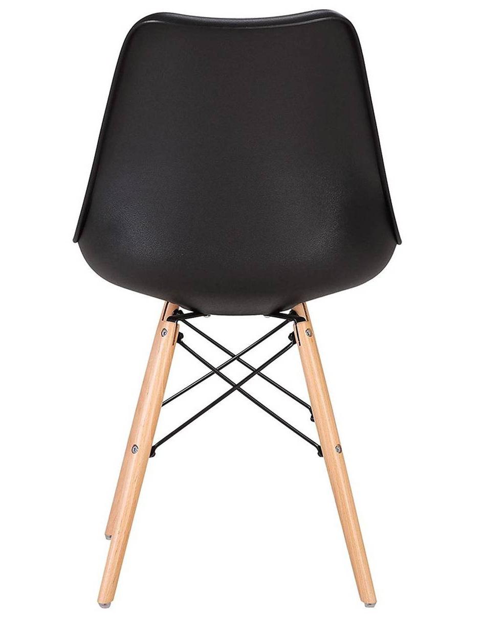 Silla Eames cojín básica negra 4