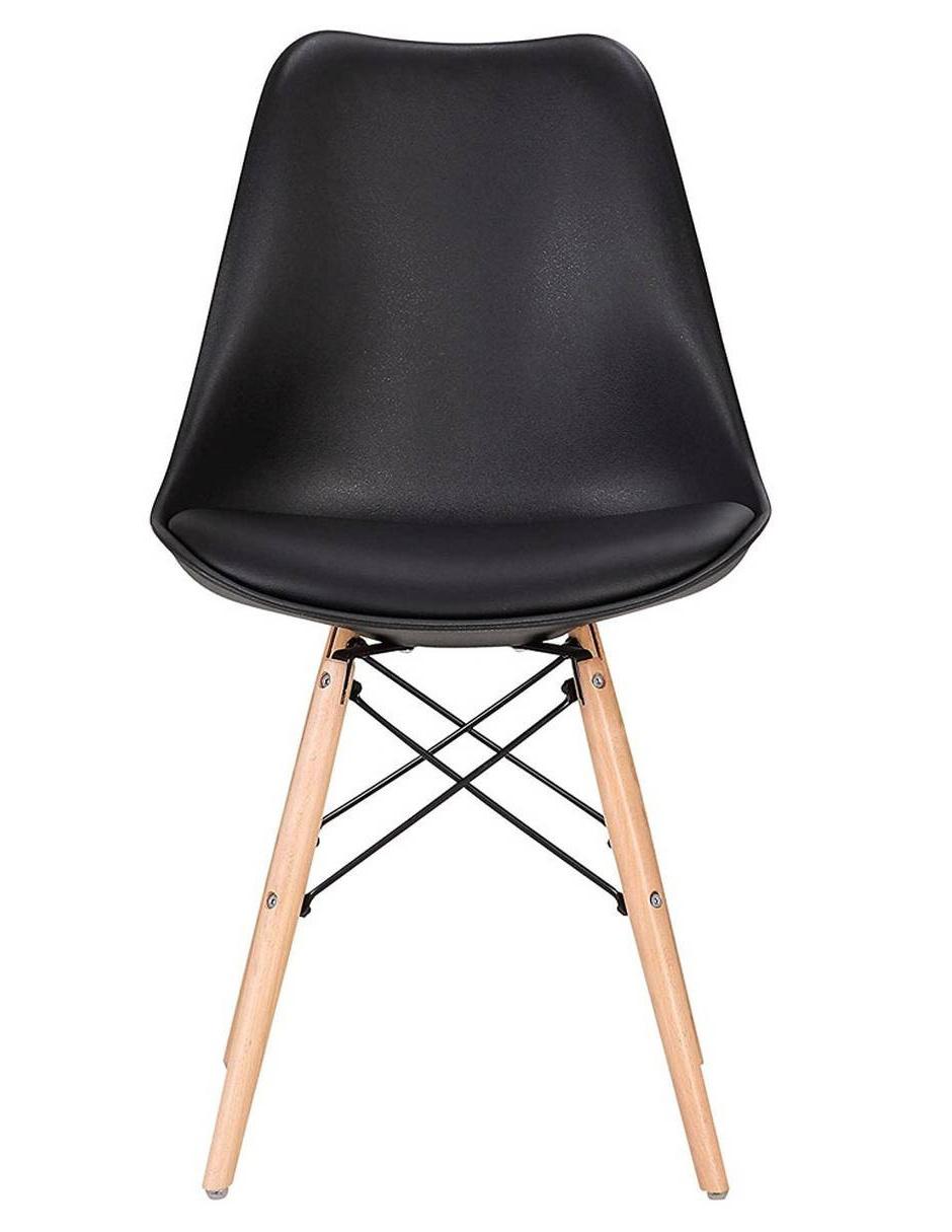 Silla Eames cojín básica negra 5