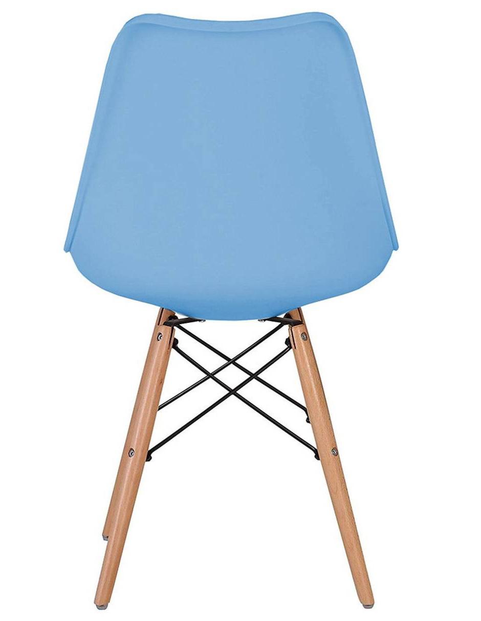 Silla Eames cojín básica negra