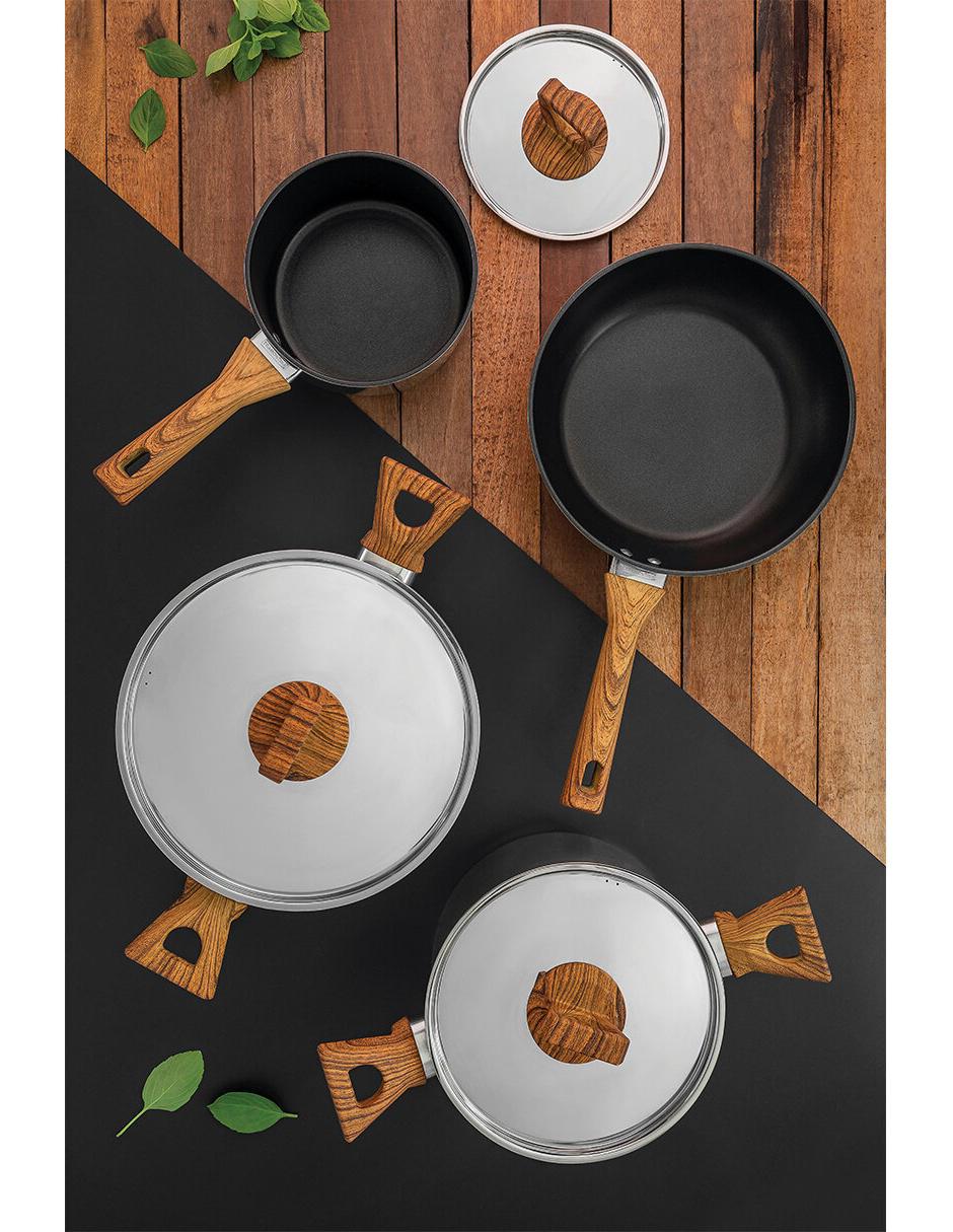 Batería de cocina de acero inoxidable 7 piezas