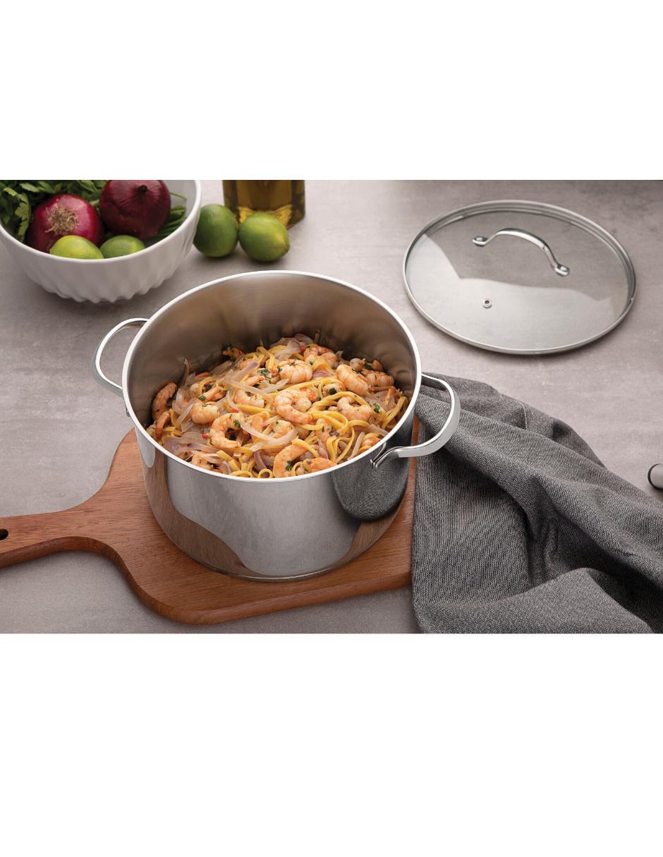 Batería de cocina 7 piezas acero inoxidable Una 4