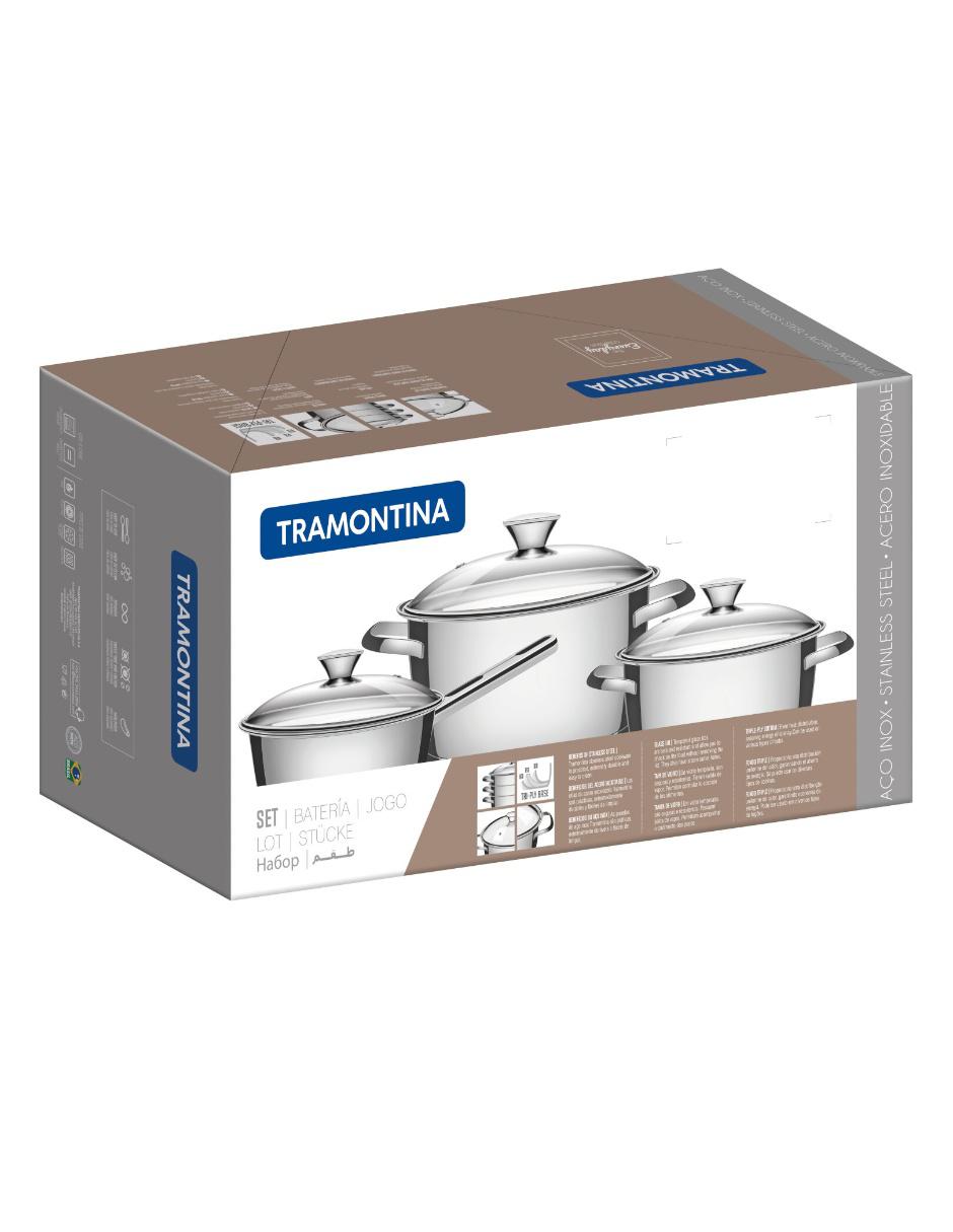 Batería de cocina de acero inoxidable 7 piezas 2