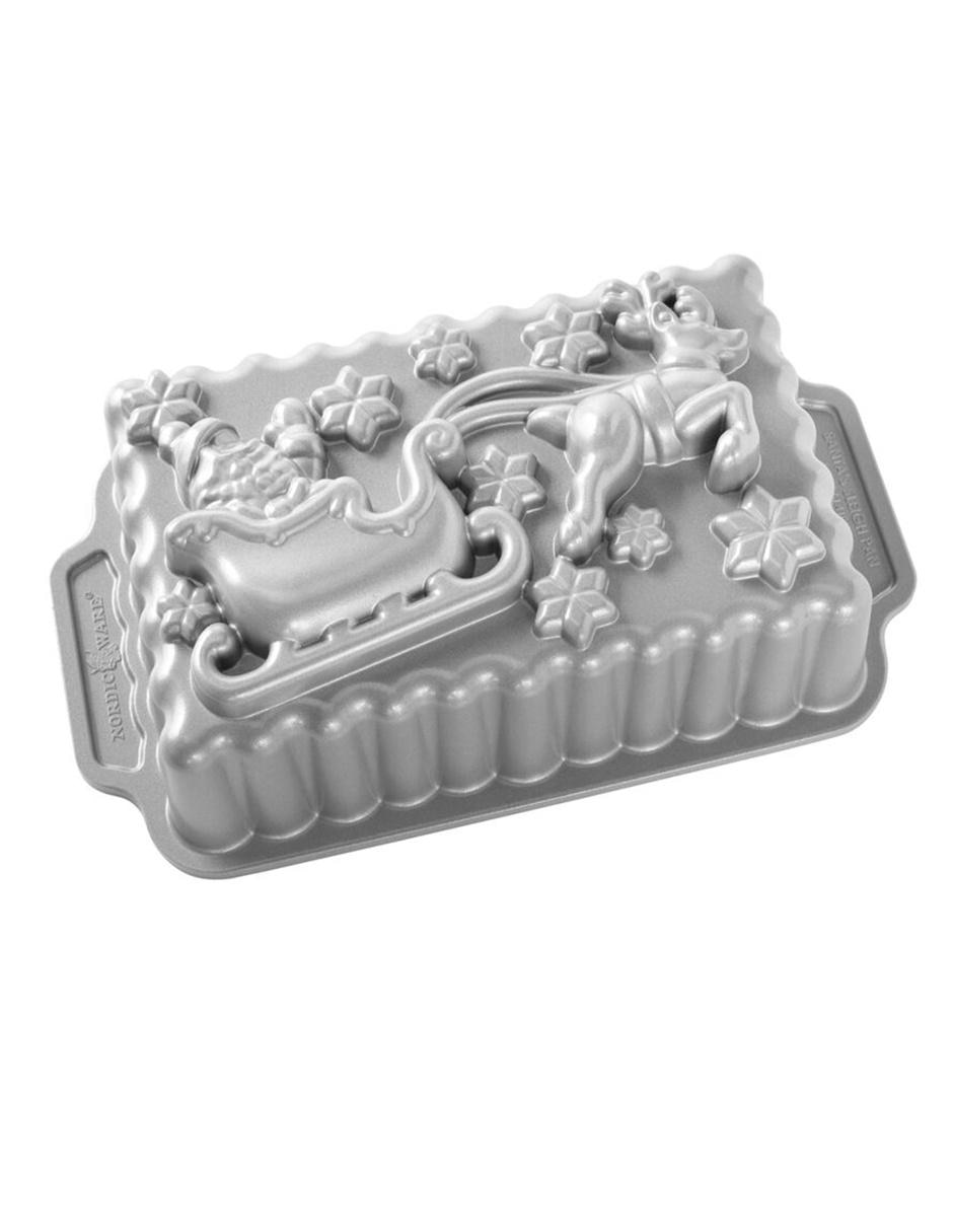 Molde para panque Nordic Ware Trineo de Santa aluminio 1.4 Litros