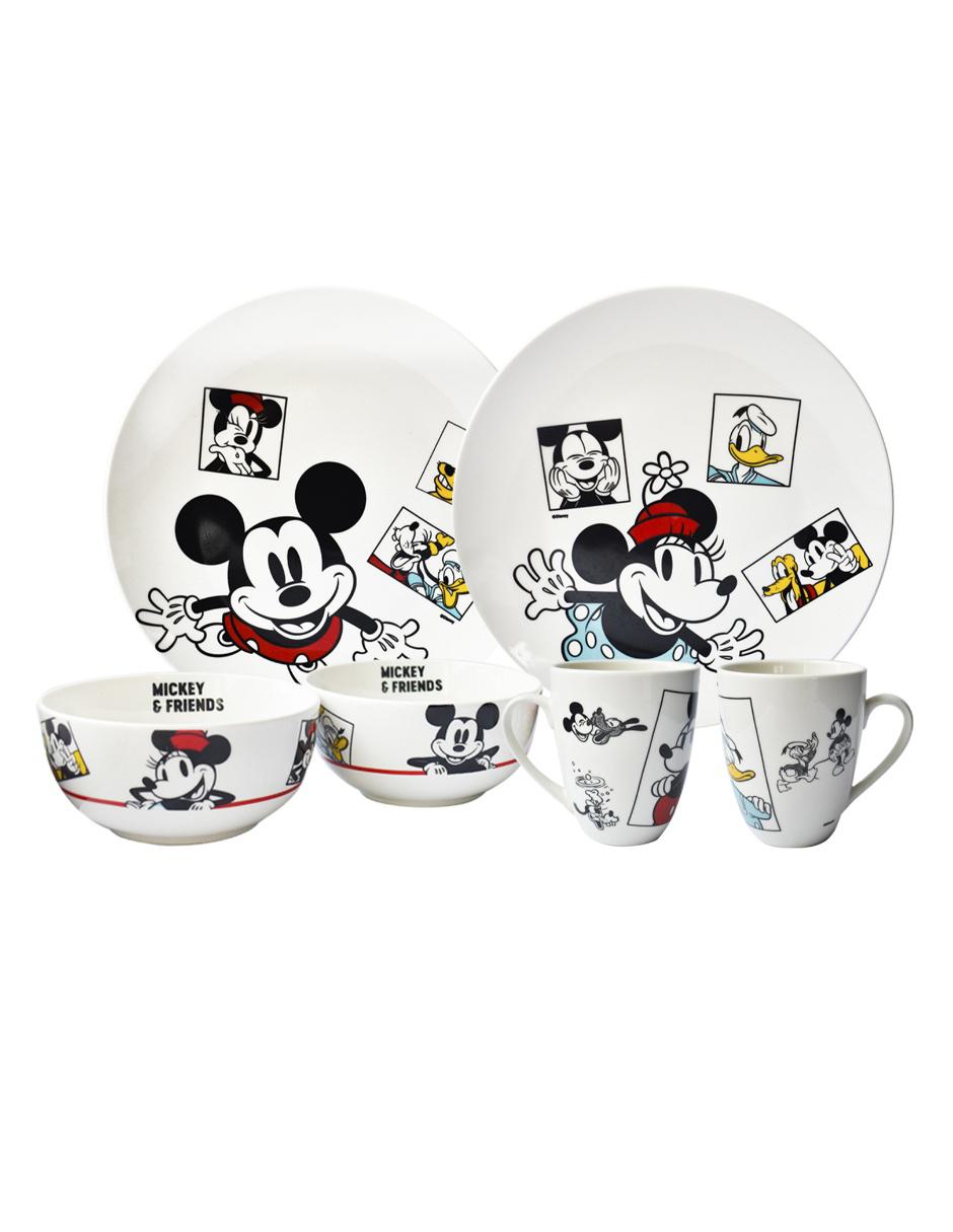 Liverpool remata vajilla de Mickey Mouse de 12 piezas; podrías comprar 3 al  precio de 1