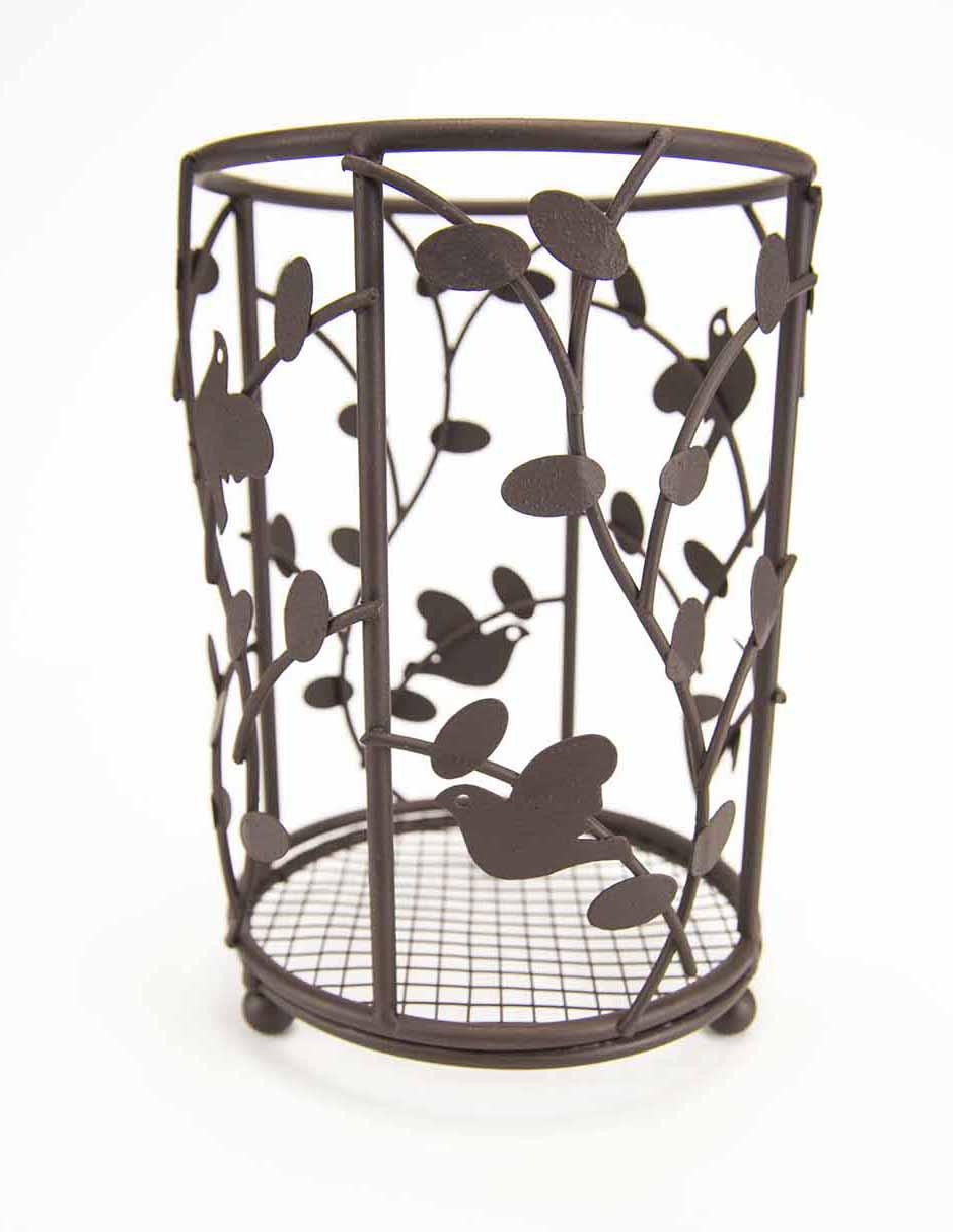 Porta utensilios Pájaros y flores 1