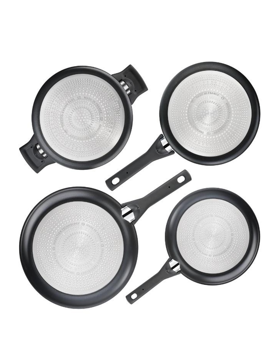 Batería de cocina Hard Titanium Pro de aluminio antiadherente titanio 12 piezas 2